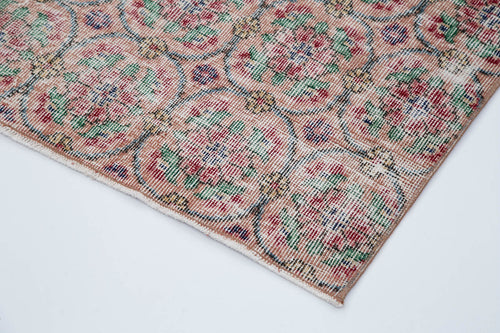 Handmade Area Rug – Red Kilim Cotton Wool Vintage Turkish Carpet 5'1''x8'2''