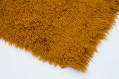 Tulu Orange Geometric Cotton Wool Handmade Area Rug 4'6'' x 7'1''