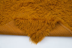 Tulu Orange Geometric Cotton Wool Handmade Area Rug 4'6'' x 7'1''