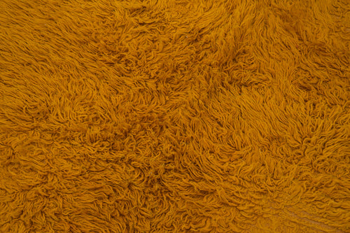 Tulu Orange Geometric Cotton Wool Handmade Area Rug 4'6'' x 7'1''