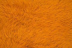 Handmade Area Rug - Orange Geometric Cotton Wool Rug 4'2'' x 6'9'' by Agacan