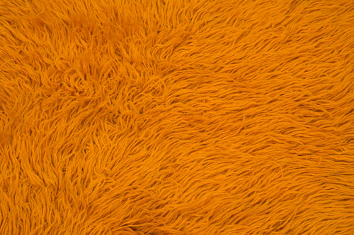 Handmade Area Rug - Orange Geometric Cotton Wool Rug 4'2'' x 6'9'' by Agacan