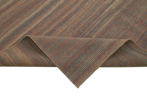 Zollanvari Brown Modern Wool Handmade Area Rug 7'3'' x 9'9''