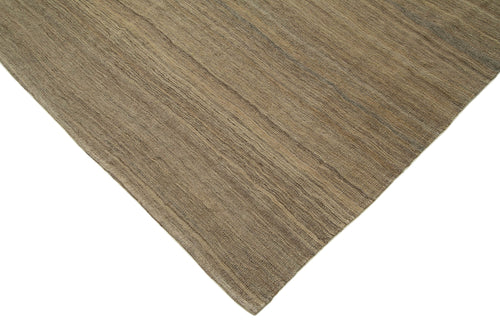 Zollanvari Brown Modern Wool Handmade Area Rug 8'9'' x 11'6''