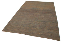 Zollanvari Brown Modern Wool Handmade Area Rug 6'4'' x 10'0''