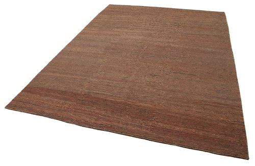 Zollanvari Brown Modern Wool Handmade Area Rug 7'2'' x 10'3''