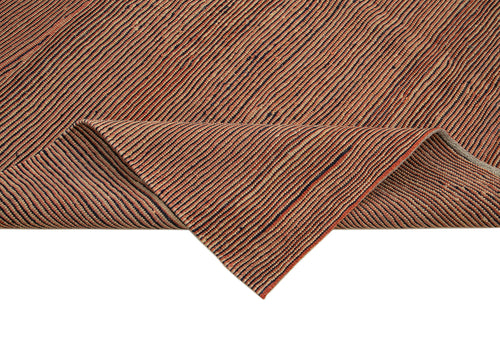 Zollanvari Brown Modern Wool Handmade Area Rug 7'2'' x 10'3''