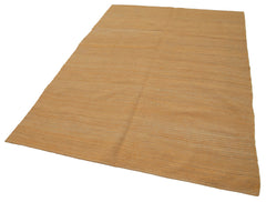 Zollanvari Yellow Modern Wool Handmade Area Rug 5'3'' x 7'2''