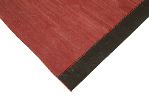 Zollanvari Red Modern Wool Handmade Area Rug 6'2'' x 8'0''