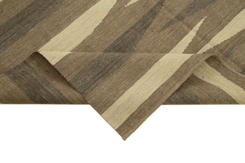 Zollanvari Brown Modern Wool Handmade Area Rug 5'9'' x 7'9''