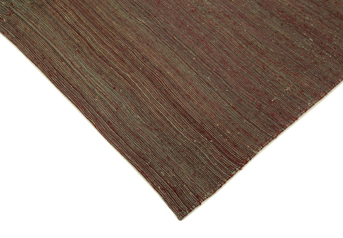 Zollanvari Brown Modern Wool Handmade Area Rug 6'11'' x 9'5''