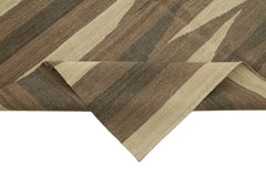 Zollanvari Brown Modern Wool Handmade Area Rug 5'10'' x 7'10''