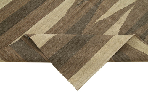 Zollanvari Brown Modern Wool Handmade Area Rug 5'10'' x 7'10''