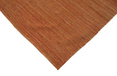 Zollanvari Orange Modern Wool Handmade Area Rug 6'11'' x 9'7''