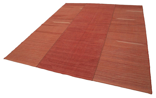 Zollanvari Red Modern Wool Handmade Area Rug 7'6'' x 9'0''