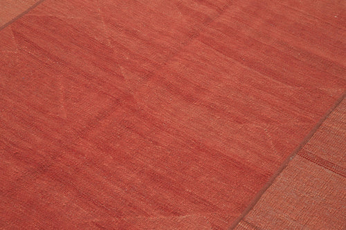 Zollanvari Red Modern Wool Handmade Area Rug 7'6'' x 9'0''