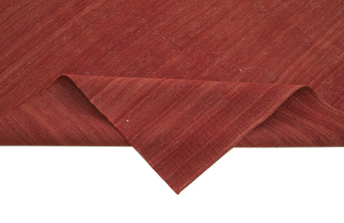 Zollanvari Red Modern Wool Handmade Area Rug 7'5'' x 9'3''