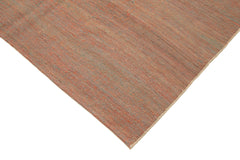 Zollanvari Orange Modern Wool Handmade Area Rug 5'10'' x 7'9''