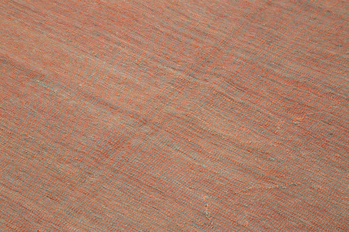 Zollanvari Orange Modern Wool Handmade Area Rug 5'10'' x 7'9''