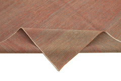 Zollanvari Orange Modern Wool Handmade Area Rug 5'10'' x 7'9''