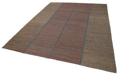 Zollanvari Brown Modern Wool Handmade Area Rug 7'3'' x 9'7''