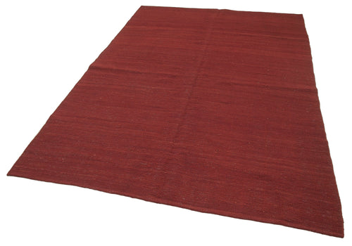 Zollanvari Red Modern Wool Handmade Area Rug 6'2'' x 8'11''