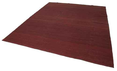 Zollanvari Red Modern Wool Handmade Area Rug 9'3'' x 10'8''