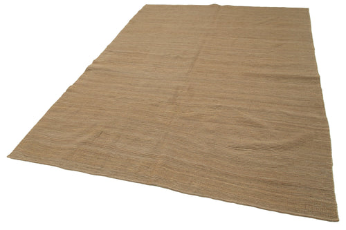 Zollanvari Brown Modern Wool Handmade Area Rug 6'4'' x 8'11''