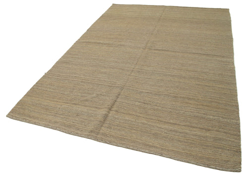Zollanvari Beige Modern Wool Handmade Area Rug 6'5'' x 9'8''
