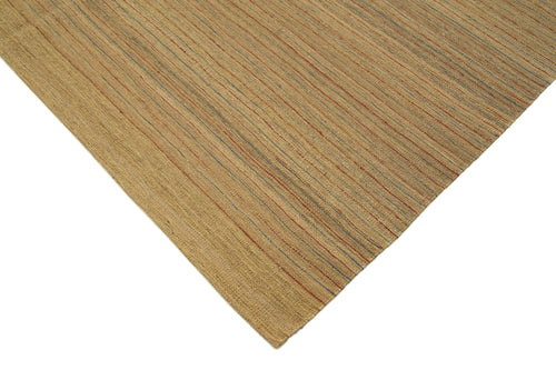 Zollanvari Yellow Modern Wool Handmade Area Rug 7'1'' x 9'6''