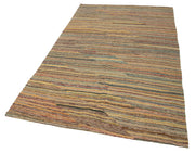 Handmade Wool Area Rug - Yellow Modern Wool Rug with Cotton Backing, Soft Texture