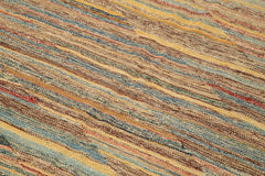 Zollanvari Yellow Modern Wool Handmade Area Rug 4'10'' x 8'0''