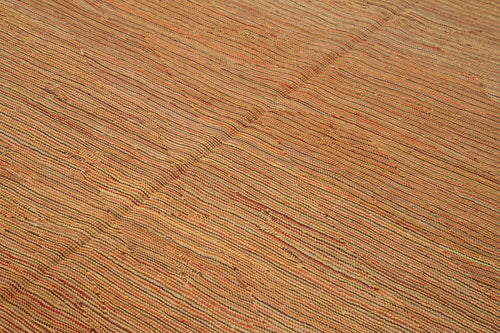 Zollanvari Orange Modern Wool Handmade Area Rug 8'4'' x 10'10''