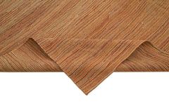 Zollanvari Orange Modern Wool Handmade Area Rug 8'4'' x 10'10''