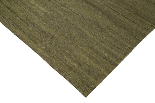 Zollanvari Green Modern Wool Handmade Area Rug 8'4'' x 10'3''