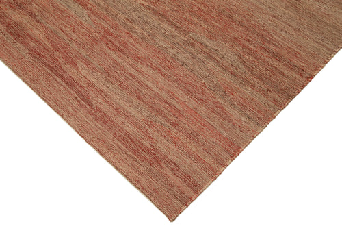 Zollanvari Red Modern Wool Handmade Area Rug 7'0'' x 9'8''