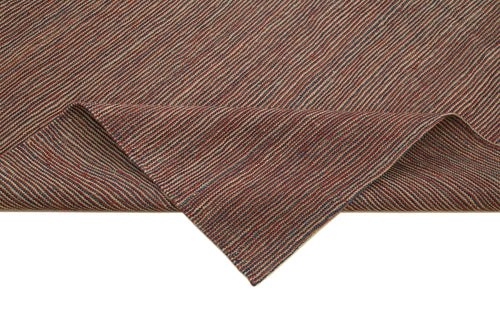 Zollanvari Red Modern Wool Handmade Area Rug 7'3'' x 9'6''