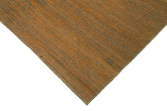 Zollanvari Orange Modern Wool Handmade Area Rug 6'9'' x 9'11''