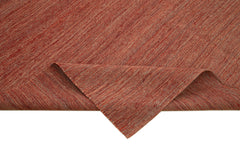 Zollanvari Red Modern Wool Handmade Area Rug 7'1'' x 9'2''