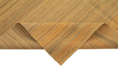 Zollanvari Yellow Modern Wool Handmade Area Rug 6'9'' x 8'6''