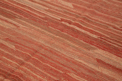 Zollanvari Red Modern Wool Handmade Area Rug 6'11'' x 8'10''