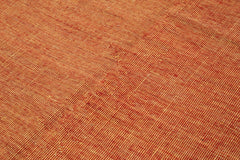 Zollanvari Orange Modern Wool Handmade Area Rug 5'6'' x 8'1''