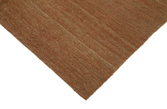 Zollanvari Orange Modern Wool Handmade Area Rug 6'2'' x 9'9''