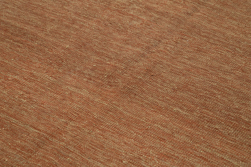 Zollanvari Orange Modern Wool Handmade Area Rug 6'2'' x 9'9''