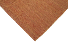 Zollanvari Orange Modern Wool Handmade Area Rug 6'4'' x 9'0''