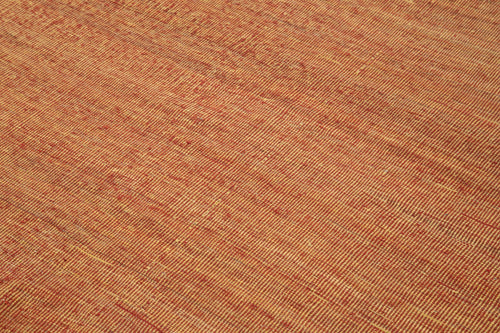 Zollanvari Orange Modern Wool Handmade Area Rug 6'4'' x 9'0''