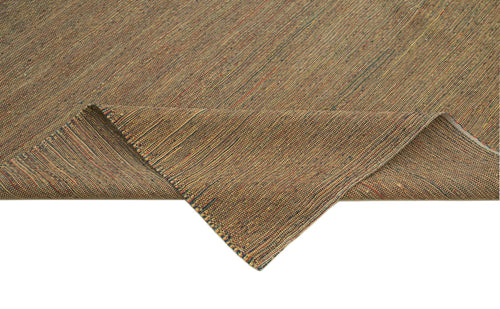 Zollanvari Brown Modern Wool Handmade Area Rug 7'11'' x 9'7''