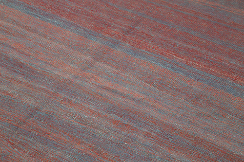 Zollanvari Red Modern Wool Handmade Area Rug 7'0'' x 9'7''