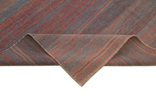 Zollanvari Red Modern Wool Handmade Area Rug 7'0'' x 9'7''