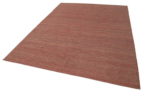 Zollanvari Red Modern Wool Handmade Area Rug 7'3'' x 10'0''